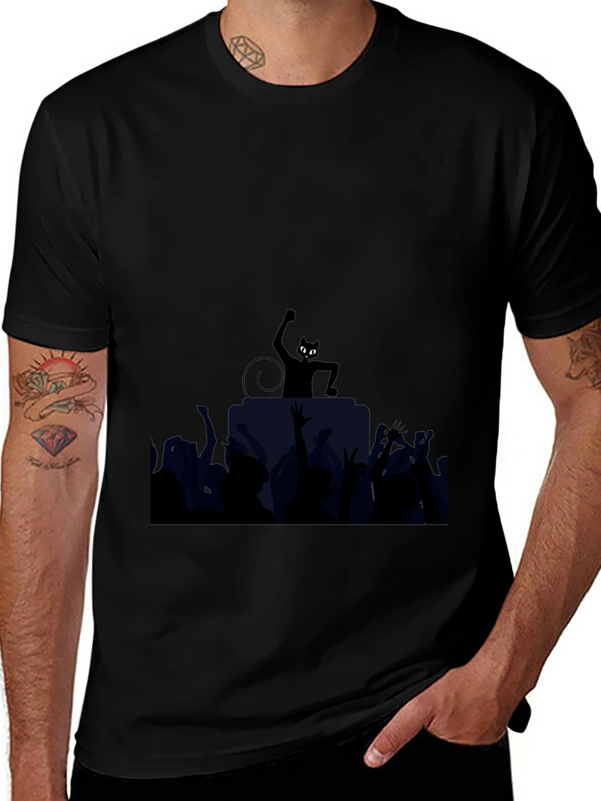 Cool Cat DJ Graphic Tee