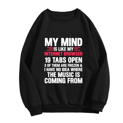 Retro 90s Floral Butterfly Aesthetic Graphic Crewneck Sweatshirt