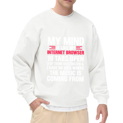 Retro 90s Floral Butterfly Aesthetic Graphic Crewneck Sweatshirt