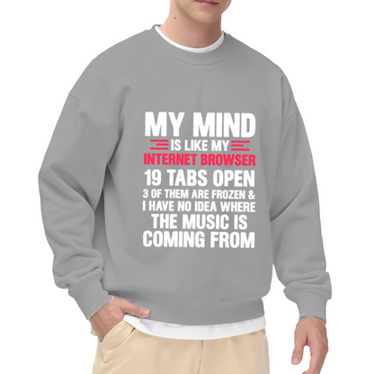 Retro 90s Floral Butterfly Aesthetic Graphic Crewneck Sweatshirt