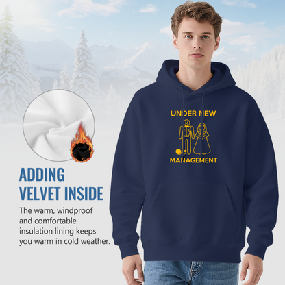 Under New Management Wedding Couple Graphic Unisex Hoodie, Casual Cozy Top