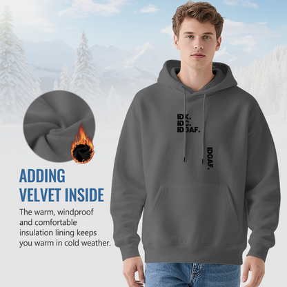 IDK IDC IDGAF Slogan Urban Street Hoodie