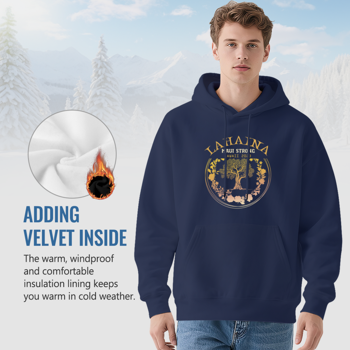 Golden King Crown Streetwear Hoodie, Unisex Comfort Fashion Pullover