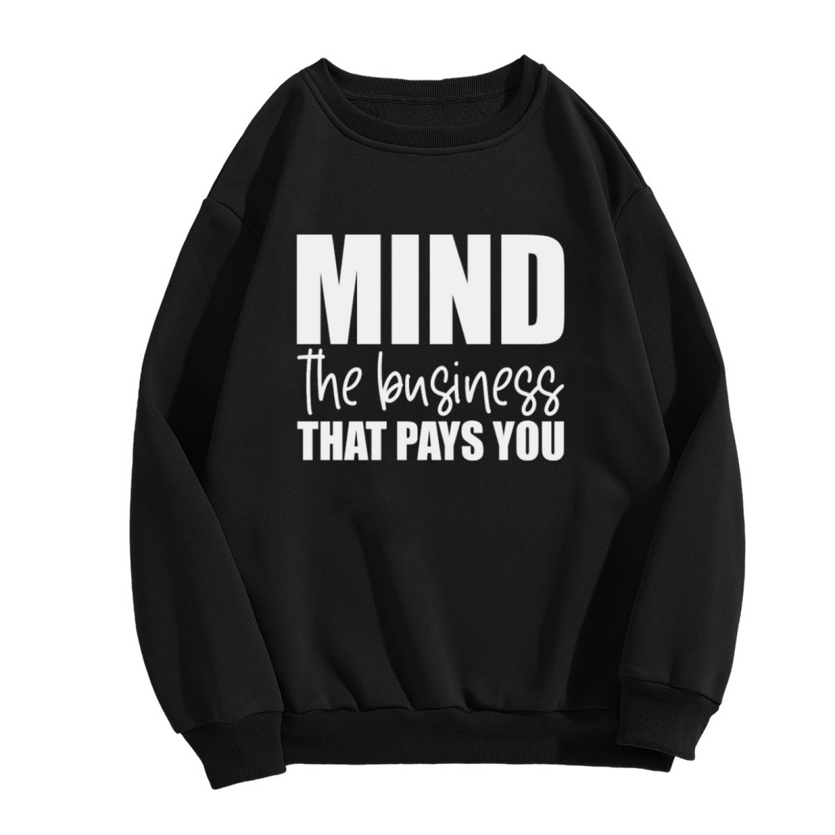 Elegant Blue Floral Pattern Butterfly Crewneck Sweatshirt