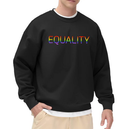 Rainbow Equality Pride Statement Graphic Crewneck Sweatshirt