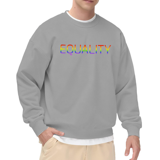 Rainbow Equality Pride Statement Graphic Crewneck Sweatshirt