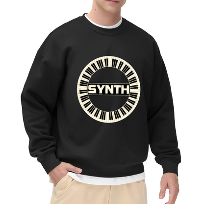 Synth Retro Keyboard Music Lover Crewneck Sweatshirt