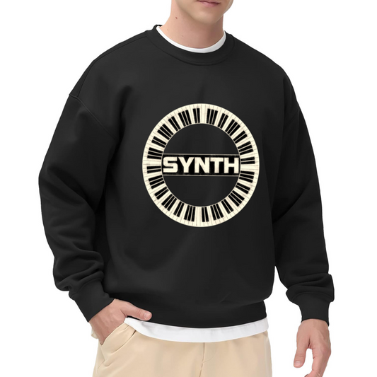 Synth Retro Keyboard Music Lover Crewneck Sweatshirt