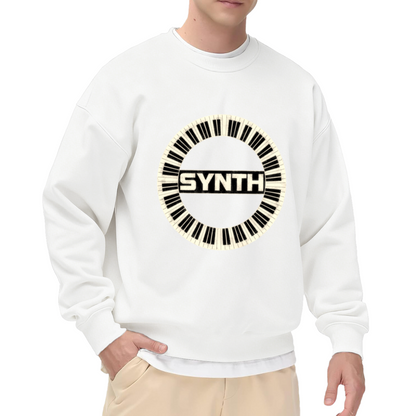 Synth Retro Keyboard Music Lover Crewneck Sweatshirt