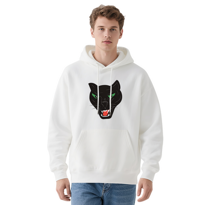Fierce Black Panther Animal Print Dark Gray Hoodie