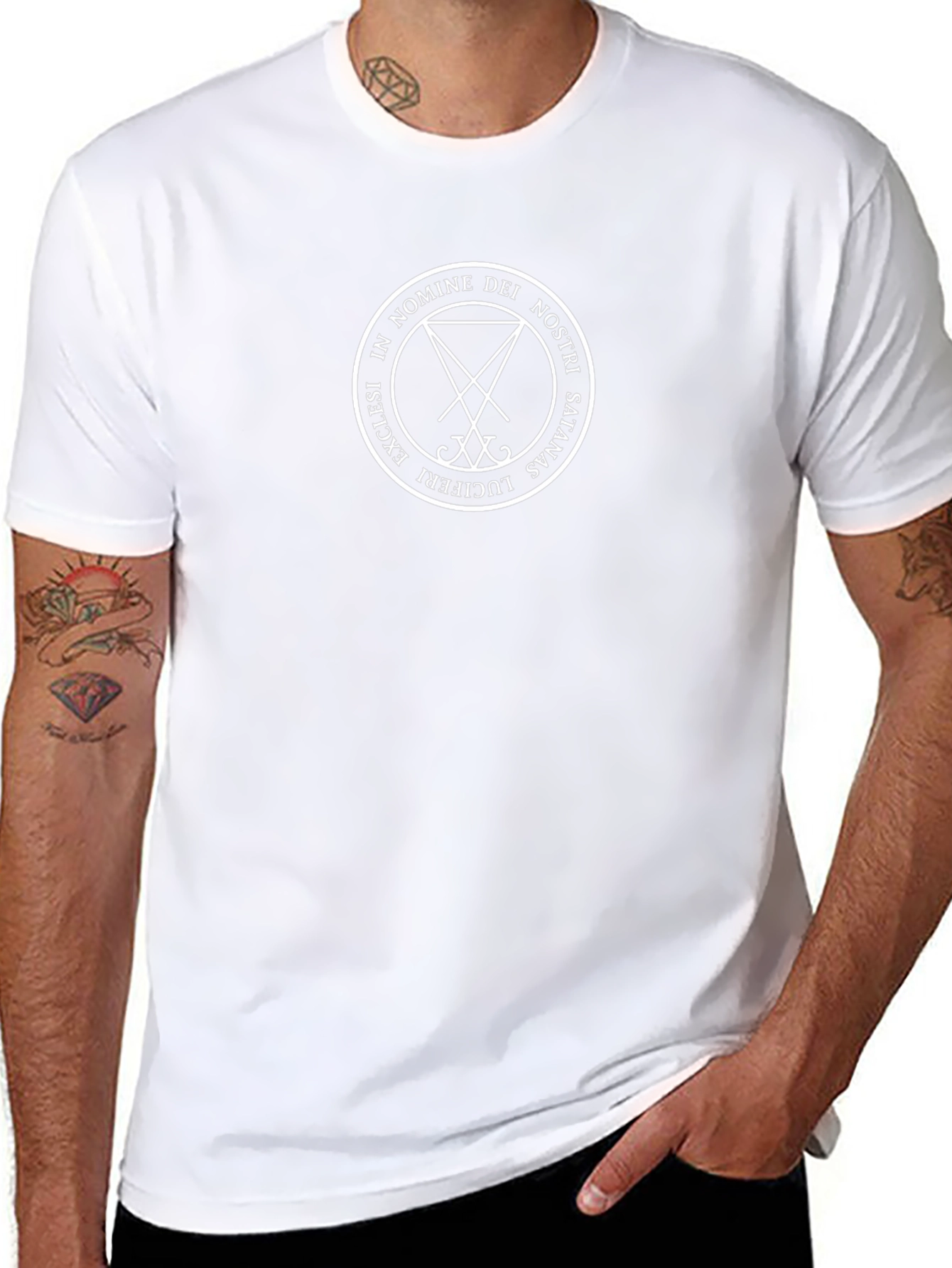 Satanic Symbol T-Shirt - In Nomine Dei Nostri Satanas