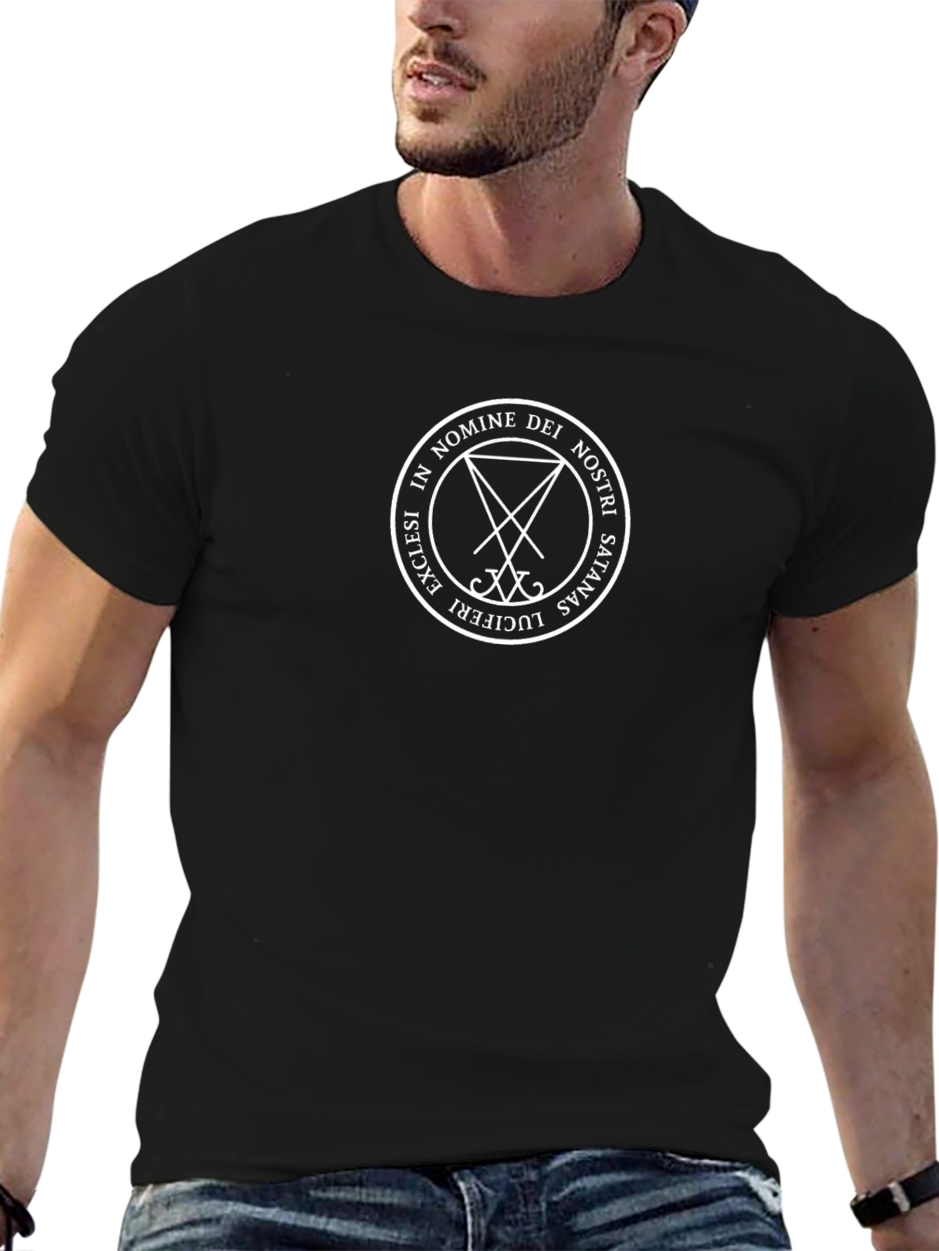 Satanic Symbol T-Shirt - In Nomine Dei Nostri Satanas