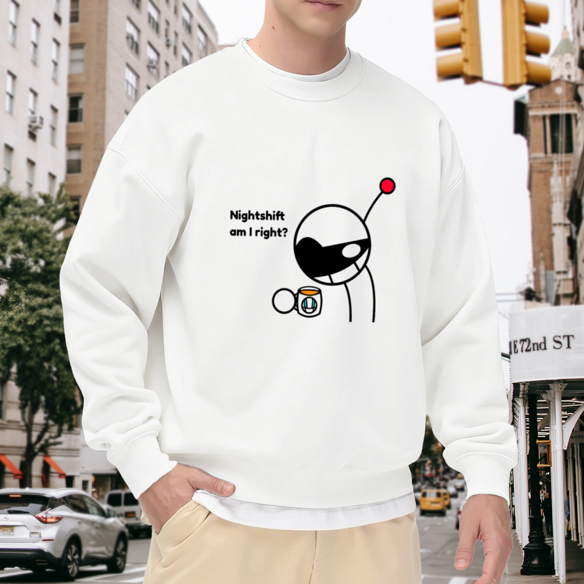 Classic Bold COACH Text Minimalist Crewneck Sweatshirt