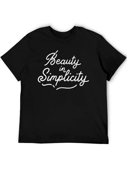 Beauty in Simplicity Black Graphic Tee