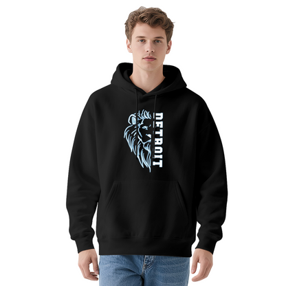 Fierce Detroit Lion Animal Graphic Street Hoodie
