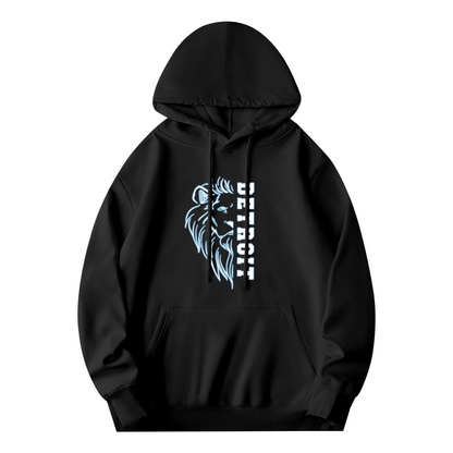 Fierce Detroit Lion Animal Graphic Street Hoodie