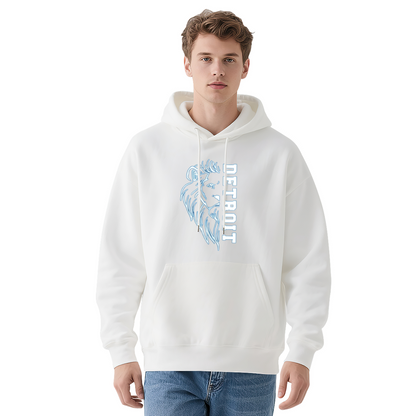 Fierce Detroit Lion Animal Graphic Street Hoodie