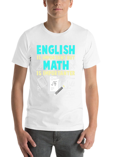 Math Is Importanter T-Shirt - Black Cotton Blend