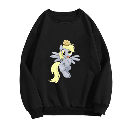Funny My Little Pony Derpy Hooves Cartoon Crewneck Sweatshirt