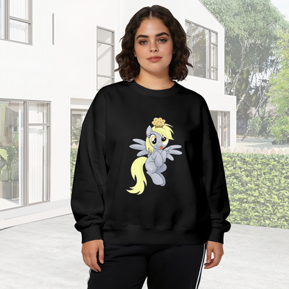 Funny My Little Pony Derpy Hooves Cartoon Crewneck Sweatshirt