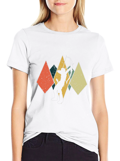 Archery Silhouette T-Shirt - Retro Design