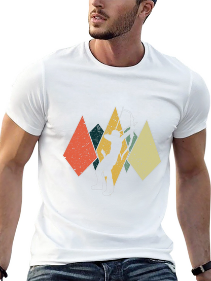 Archery Silhouette T-Shirt - Retro Design