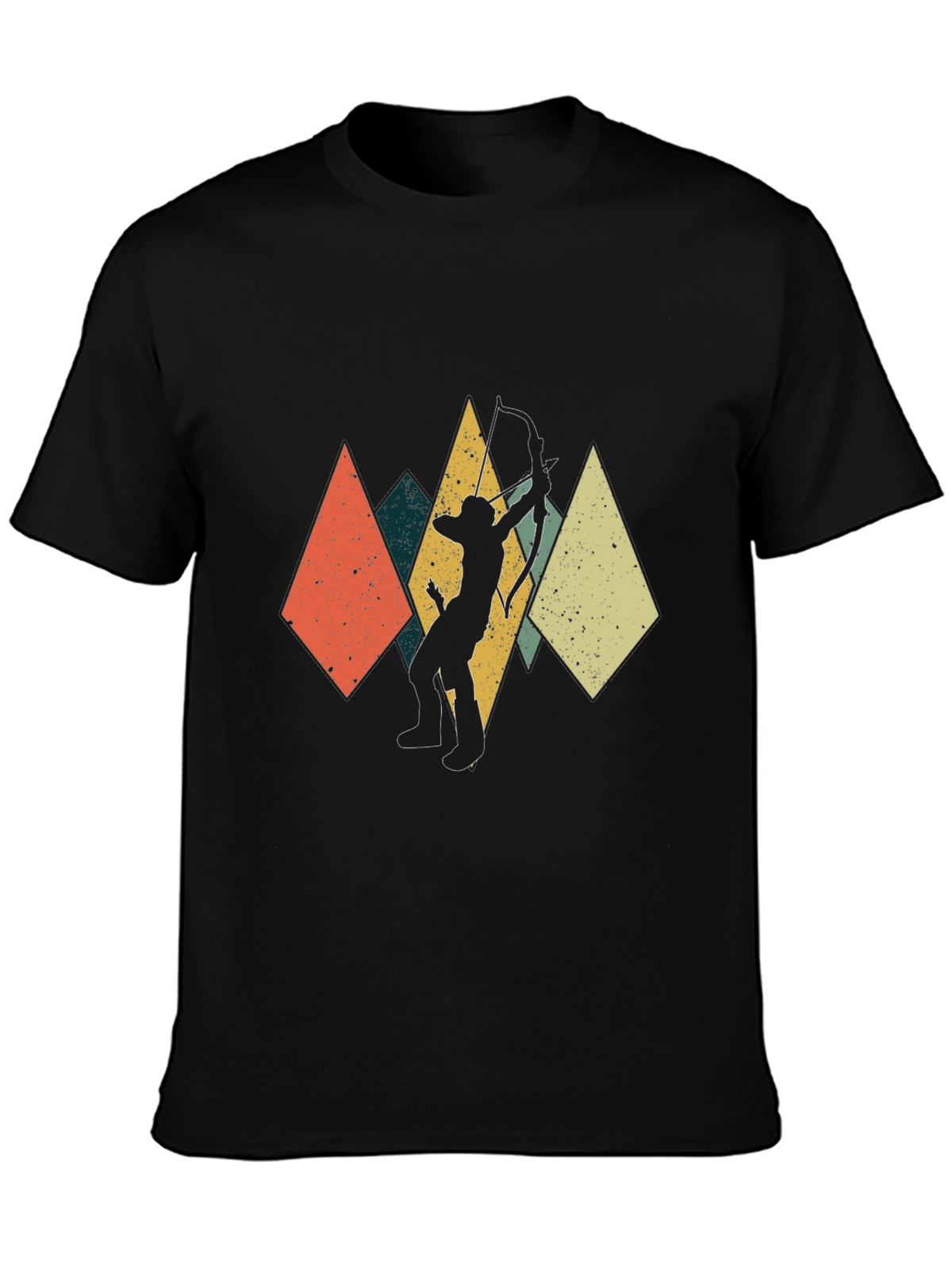Archery Silhouette T-Shirt - Retro Design