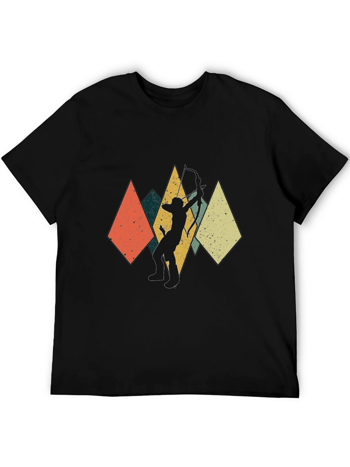 Archery Silhouette T-Shirt - Retro Design