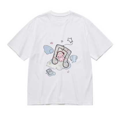 Kawaii Cloud Music Note Cute Cartoon Tee