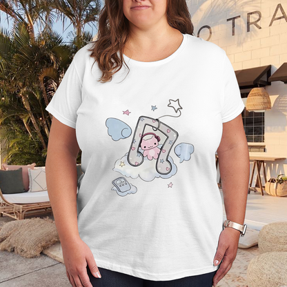 Kawaii Cloud Music Note Cute Cartoon Tee