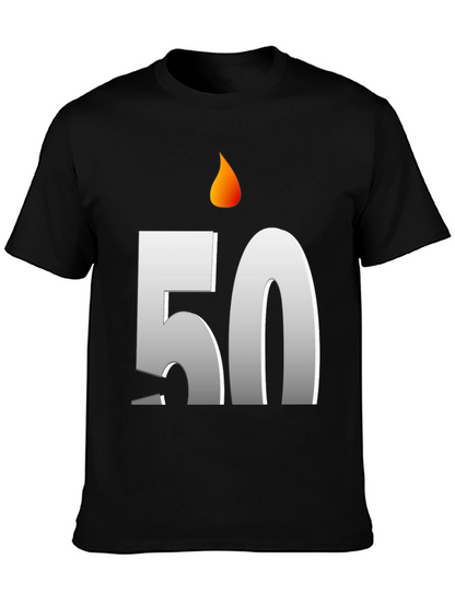 Birthday 50 Candle T-Shirt - Celebrate in Style!