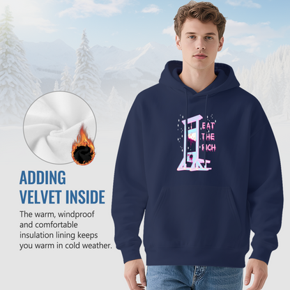 Pastel Eat The Rich Guillotine Navy Hoodie