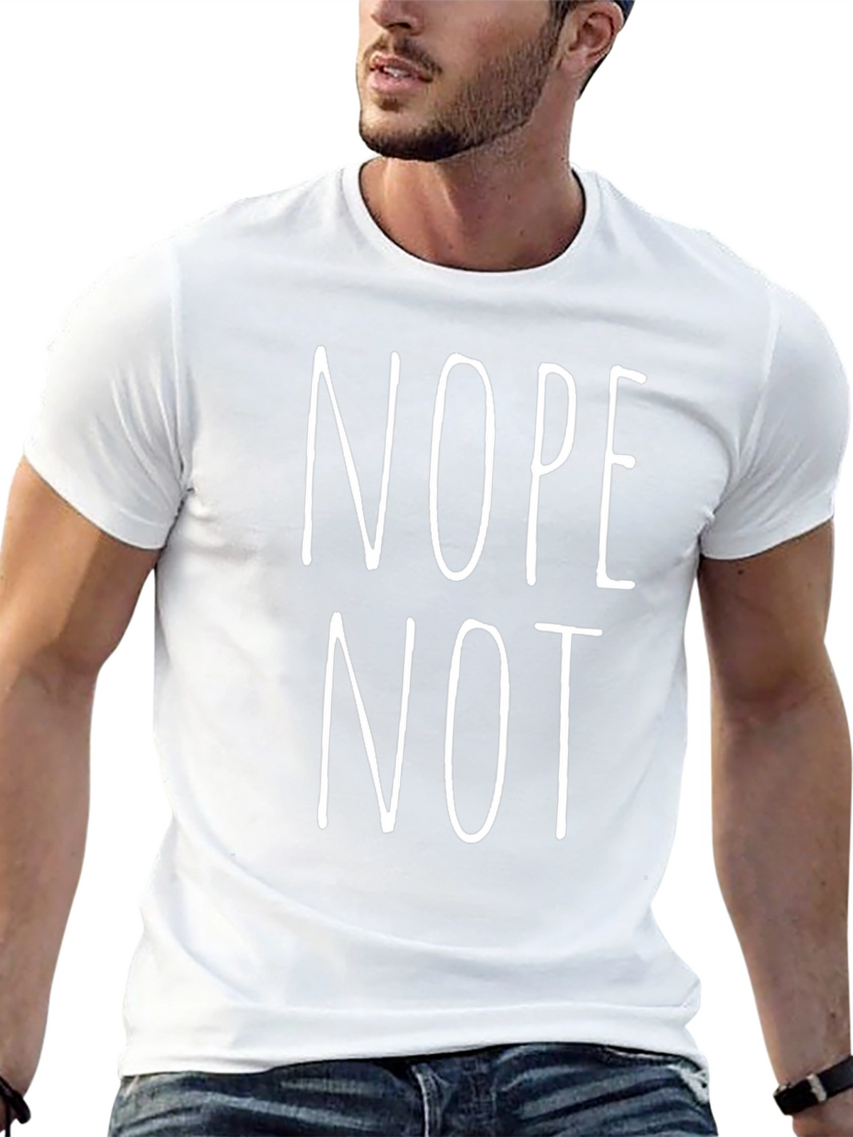 Nope Not Today Funny Graphic T-Shirt