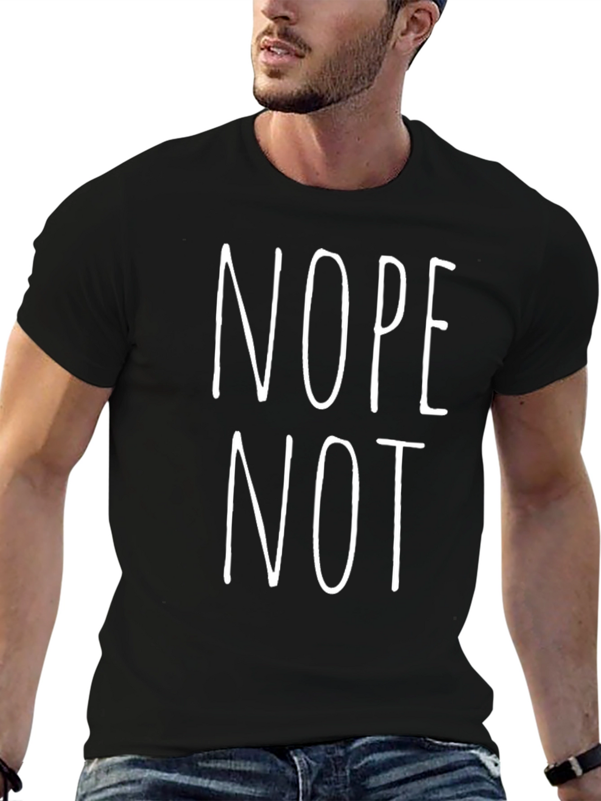 Nope Not Today Funny Graphic T-Shirt