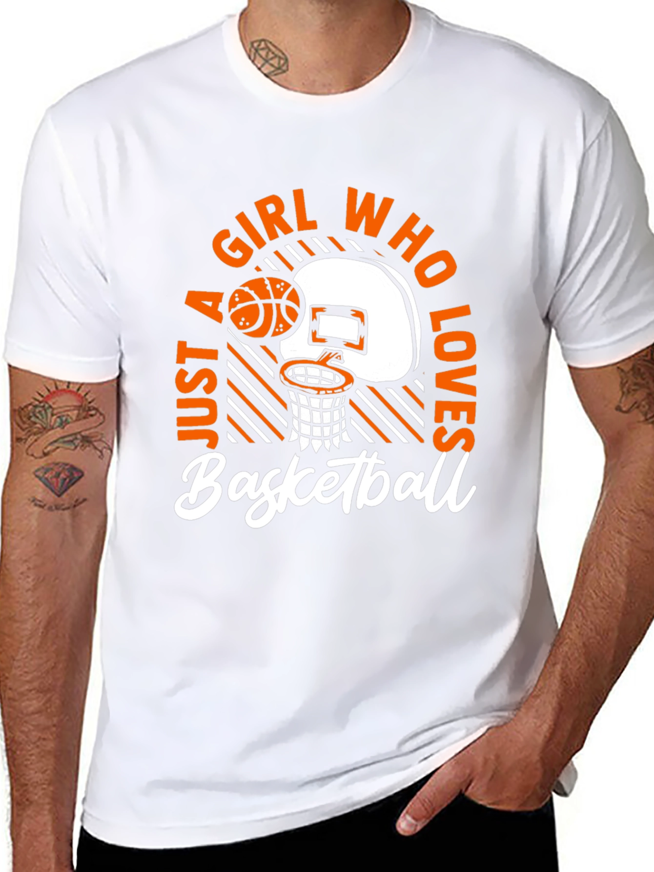Girl Who Loves Basketball T-Shirt