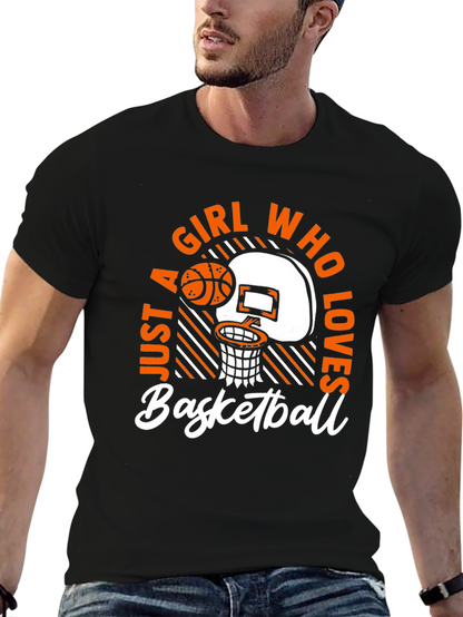Girl Who Loves Basketball T-Shirt