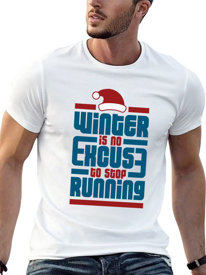 Winter Running Motivational T-Shirt