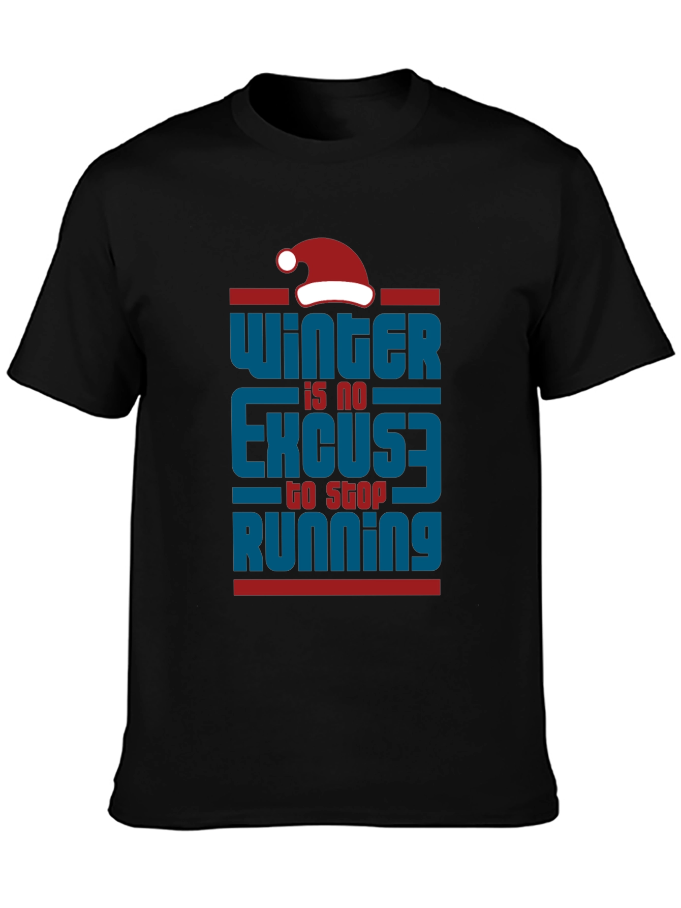 Winter Running Motivational T-Shirt