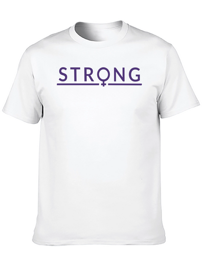 Strong Feminist T-Shirt - Purple Design