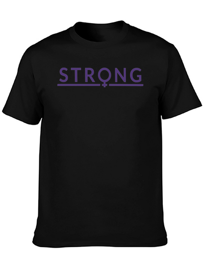 Strong Feminist T-Shirt - Purple Design
