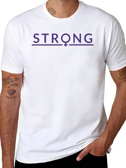 Strong Feminist T-Shirt - Purple Design