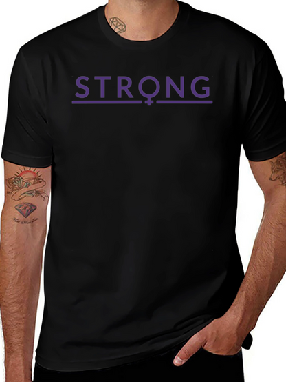 Strong Feminist T-Shirt - Purple Design