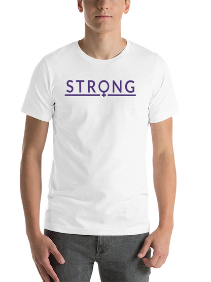 Strong Feminist T-Shirt - Purple Design