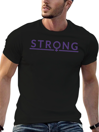 Strong Feminist T-Shirt - Purple Design