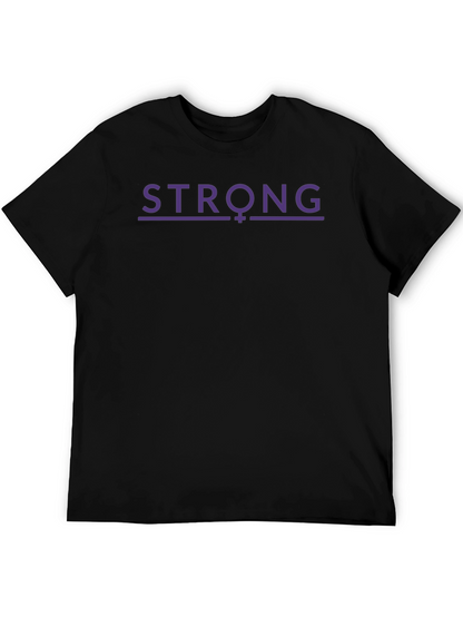 Strong Feminist T-Shirt - Purple Design