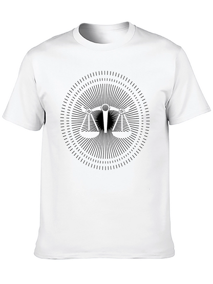 Balance Scale Graphic Black T-Shirt