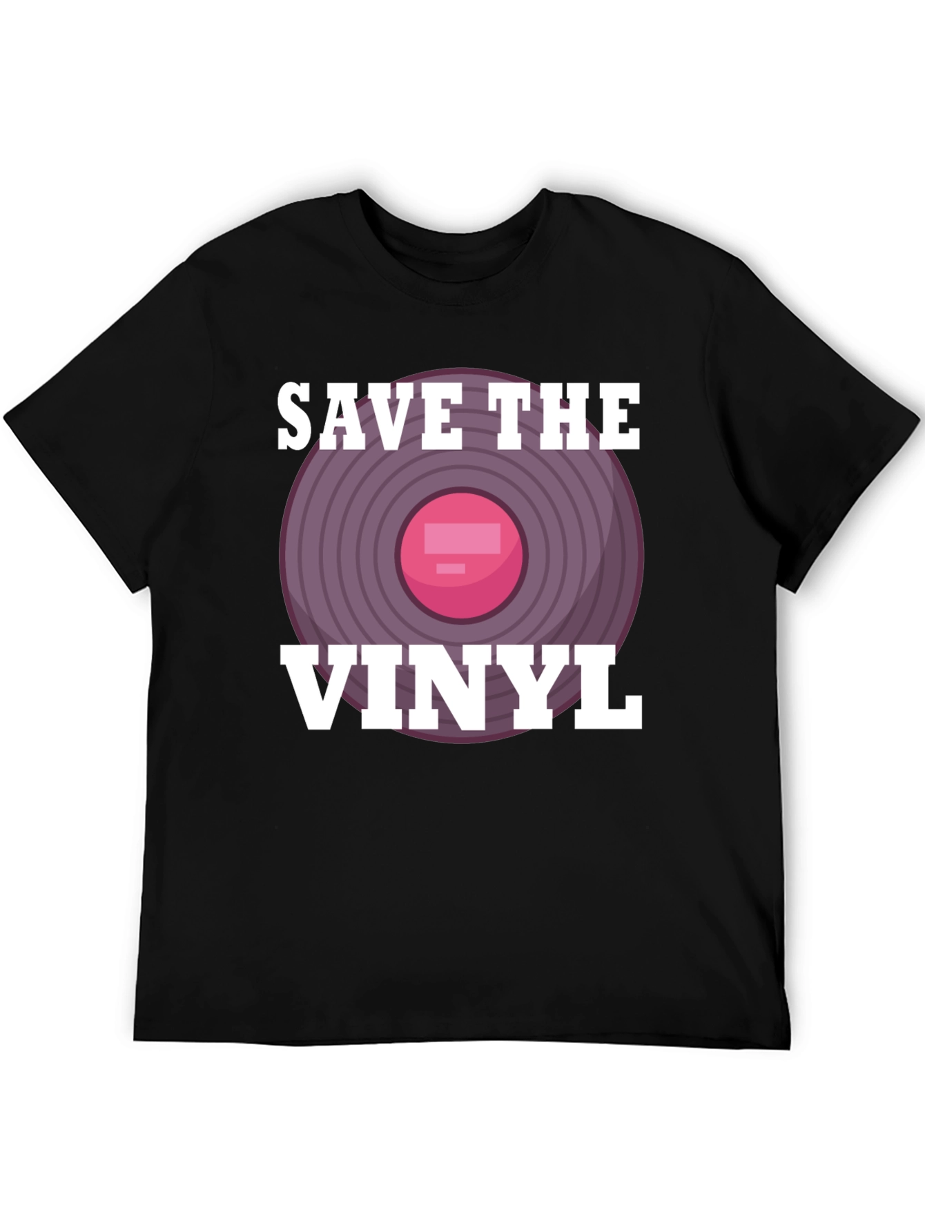 Save The Vinyl Graphic Tee - Music Lover T-Shirt