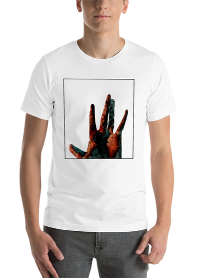 Abstract Hand Graphic Black T-Shirt