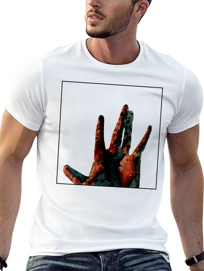 Abstract Hand Graphic Black T-Shirt