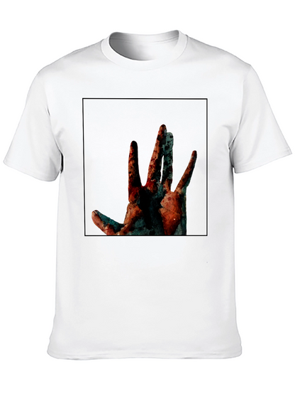 Abstract Hand Graphic Black T-Shirt